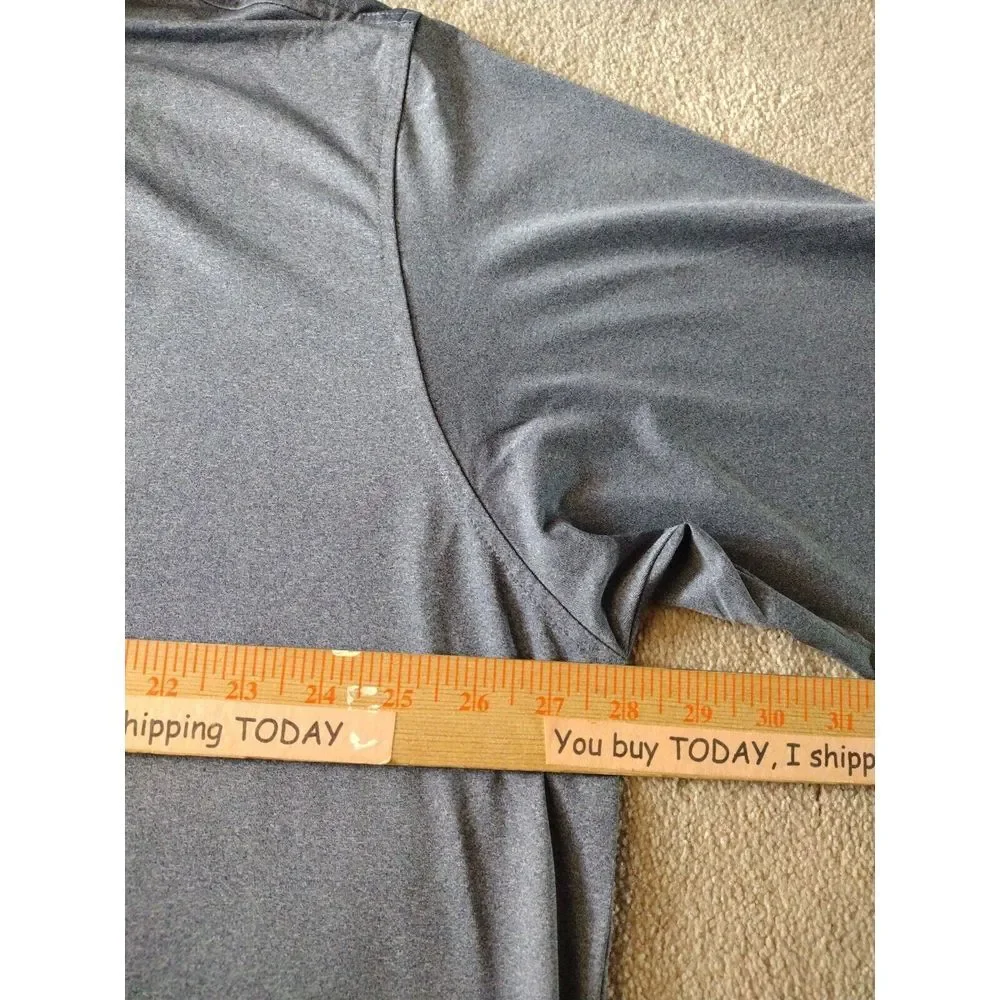FJ FootJoy Polo Shirt Men 2XL Gray Golf Short‎ Sleeve Embroidered Logo Golf - Picture 3 of 7